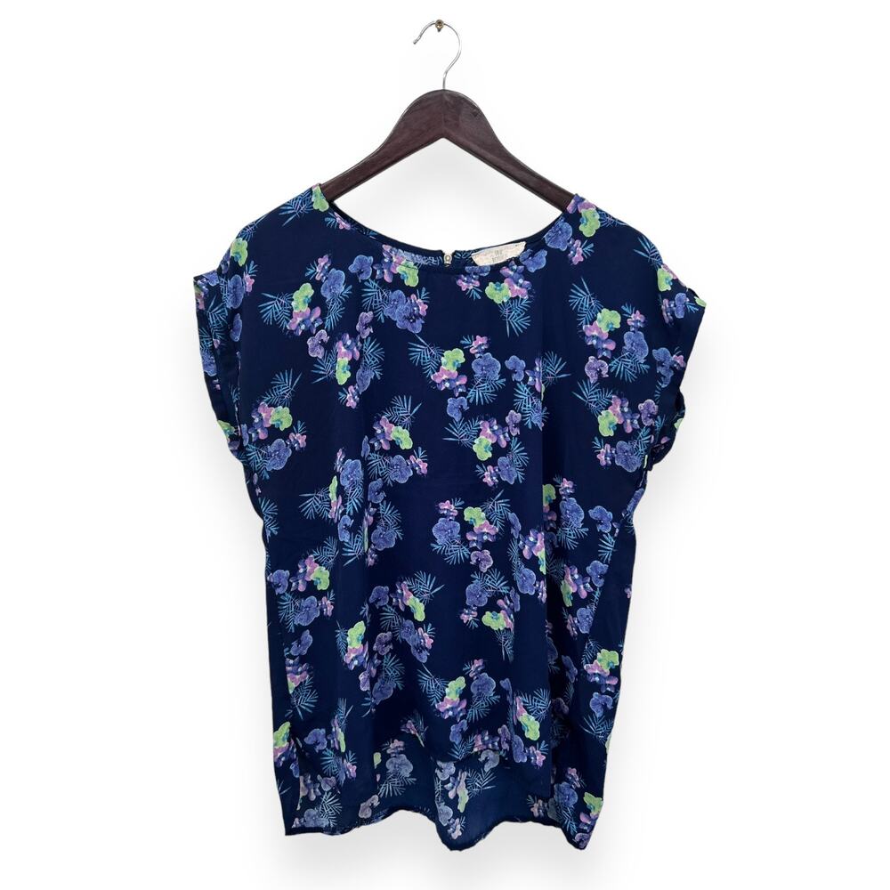 Pink Republic Floral Print Blouse Size XL
